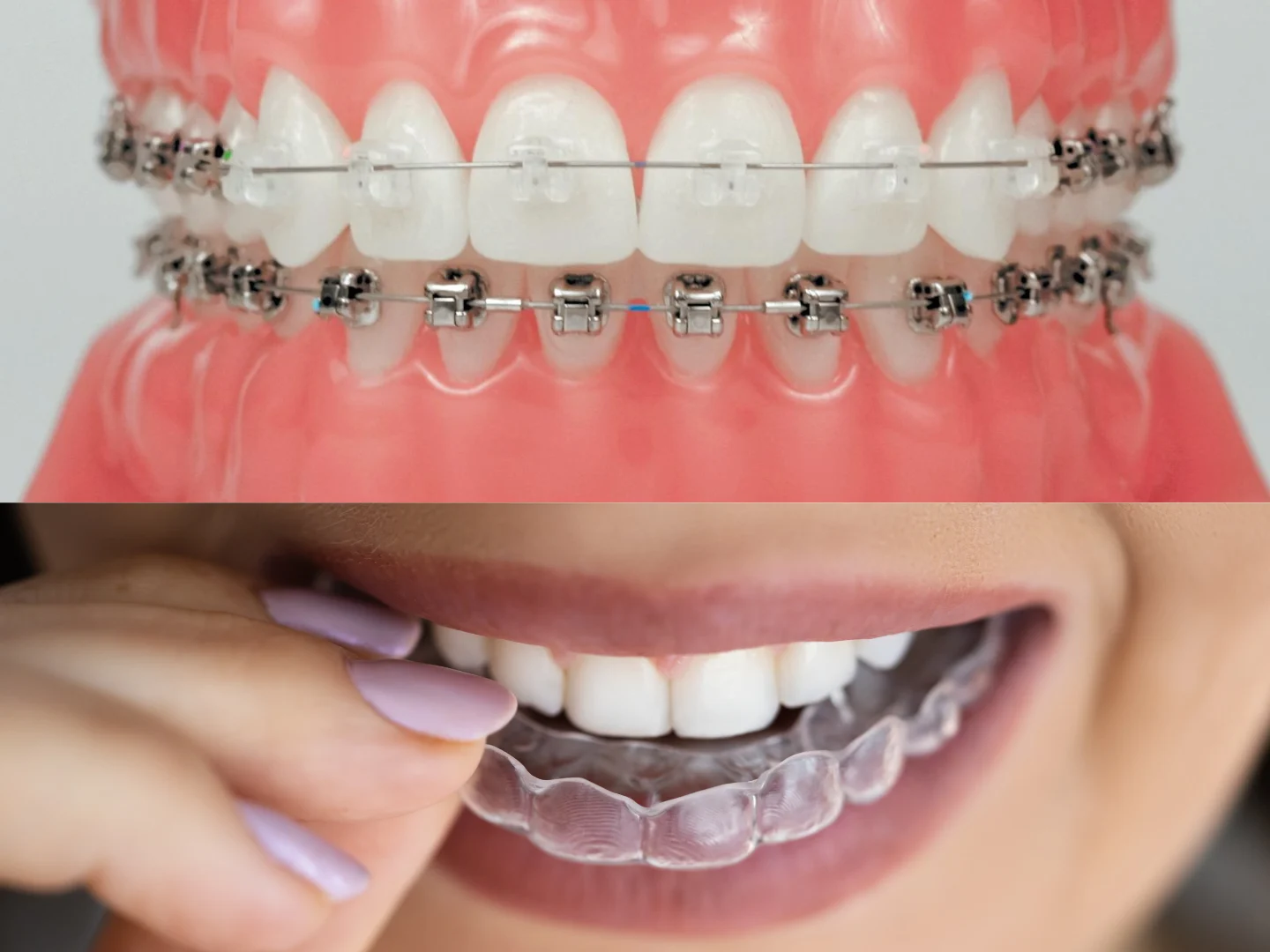 Invisible aligners & self ligating braces